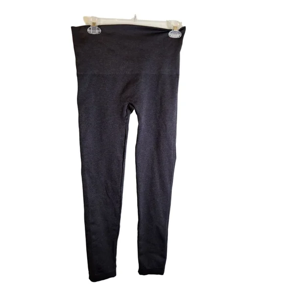 SPANX look at me now Charcoal Size XL slimming shaping activewear leggings - Picture 2 of 3